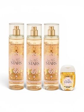 NEW 4X Bath & Body Works IN THE STARS Mist Sprays 8 fl oz Bundle Set Collection